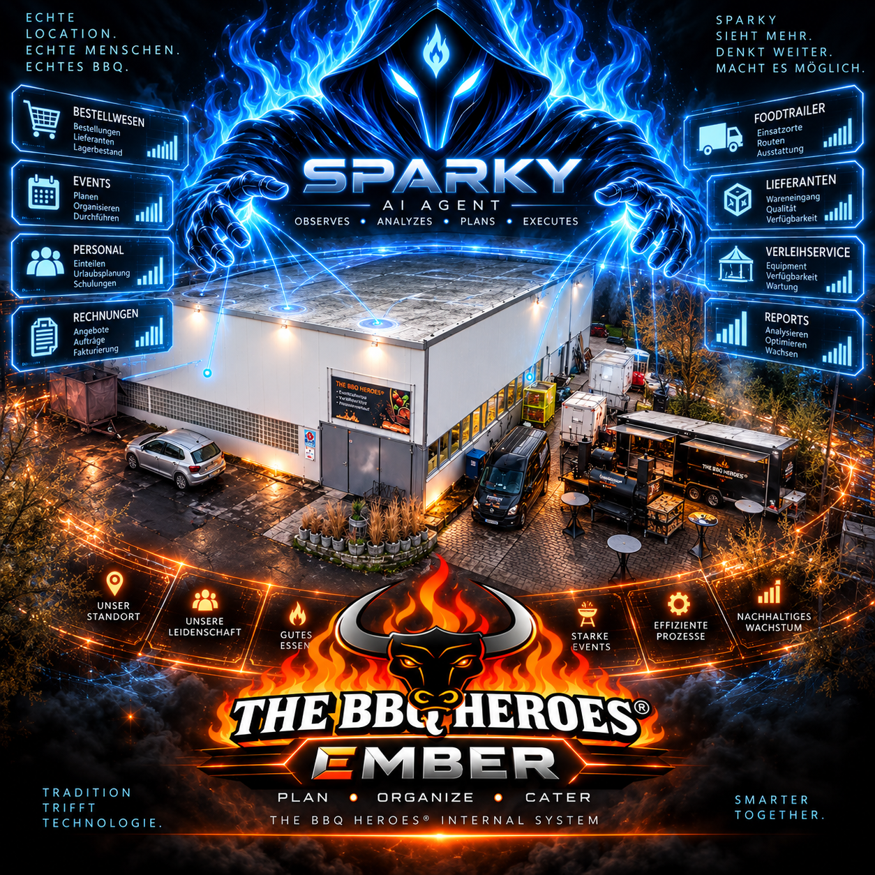 Sparky – Ember AI Agent für The BBQ Heroes